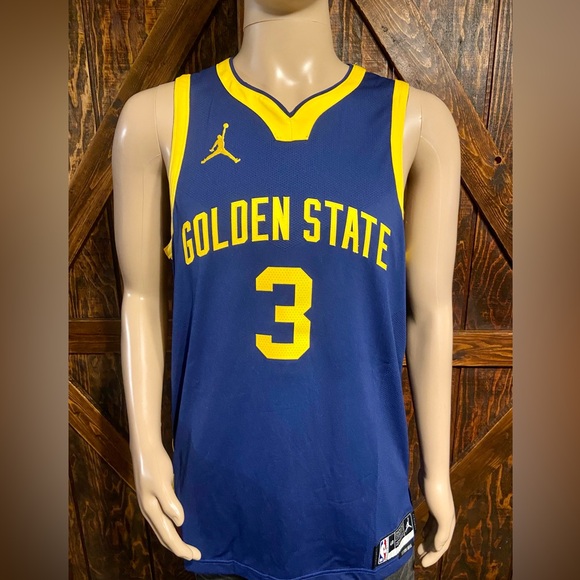Nike Jordan Authentic Golden State Warriors Poole “Statement” Jersey Large